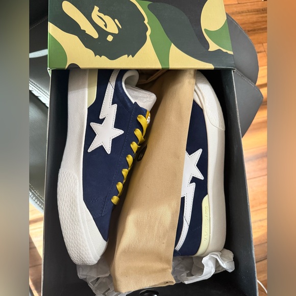 BAPE Mad Sta 1 Blue Shoes, NEW - Picture 5 of 5